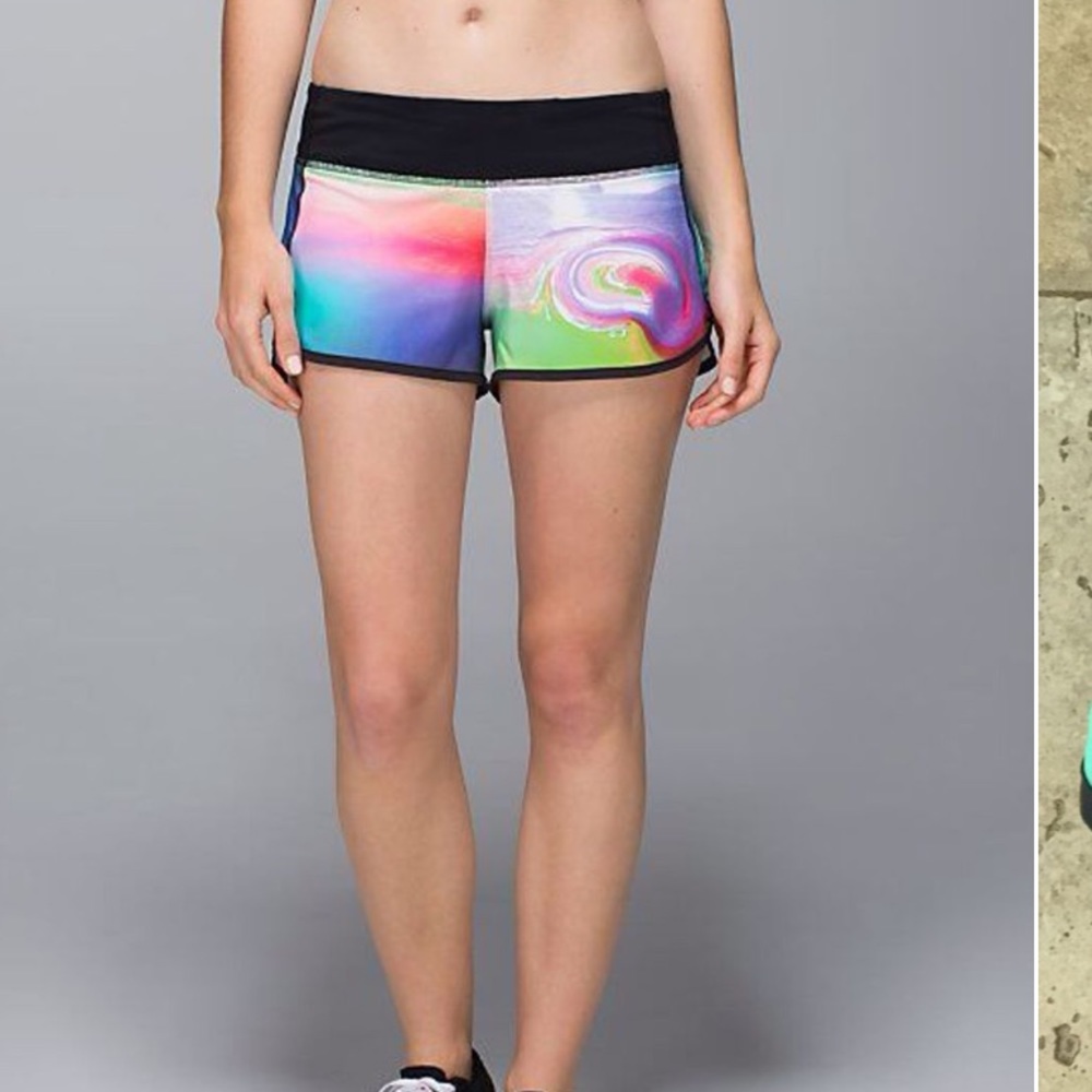 lululemon athletica Multicolor Abstract Athletic Shorts - Picture 2 of 7